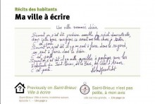 Partie haute de la couverture du livret « Ma ville à écrire »